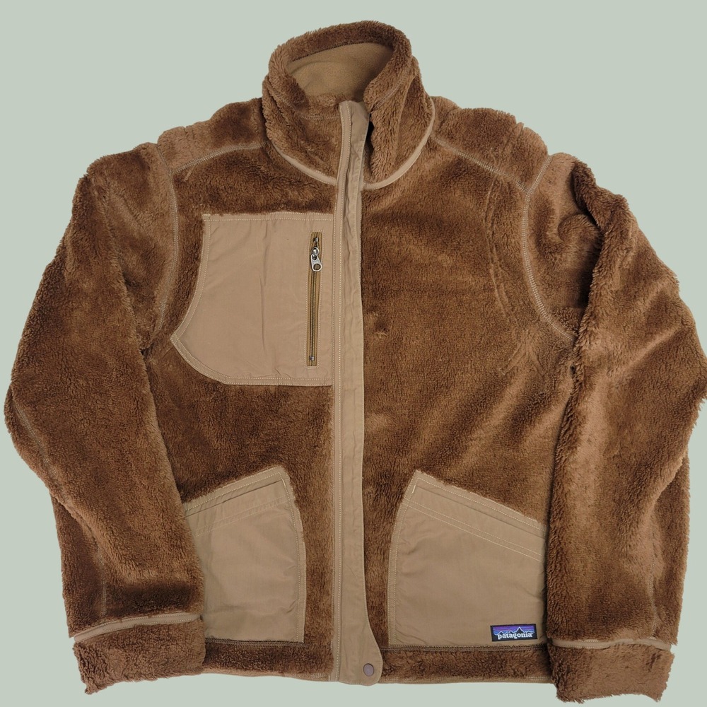 Patagonia Womens Large Reversible Full Zip Synchilla Windzone
